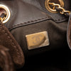 Chanel 25 Small Brown Suede Hobo Bag
