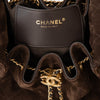 Chanel 25 Small Brown Suede Hobo Bag