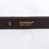 Chanel Chainlink Buckle Brown Suede Belt