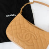 Chanel Beige Caviar Leather  Shoulder Bag