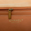 Chanel Quilted Large Two Tone Flap Bag in Orange Brown  Caviar Leather