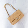 Chanel Tan Leather Medium Classic Double Flap Bag