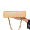 Chanel Tan Leather Medium Classic Double Flap Bag
