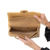 Chanel Tan Leather Medium Classic Double Flap Bag
