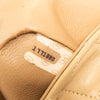 Chanel Vintage Square Beige Leather Flap Bag
