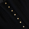 Chanel Vintage Black Corseted Gilet Waistcoat