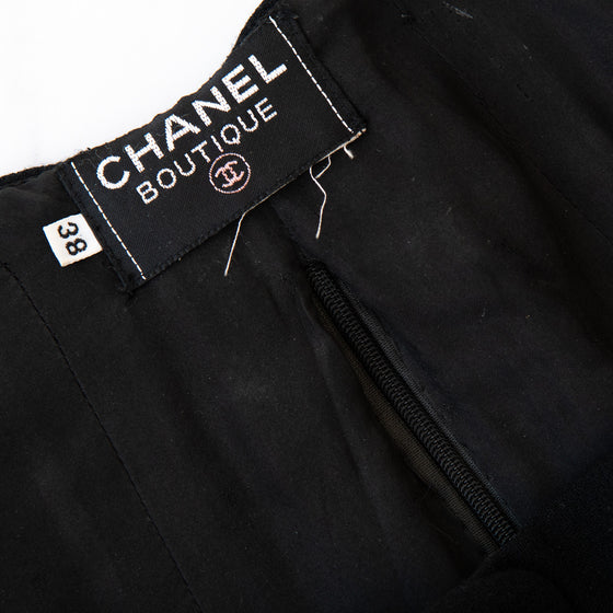 Chanel Vintage Black Corseted Gilet Waistcoat