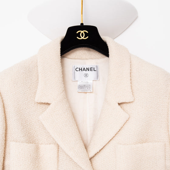 Chanel Cream Single Breasted Jacket