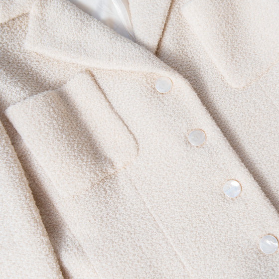 Chanel Cream Single Breasted Jacket