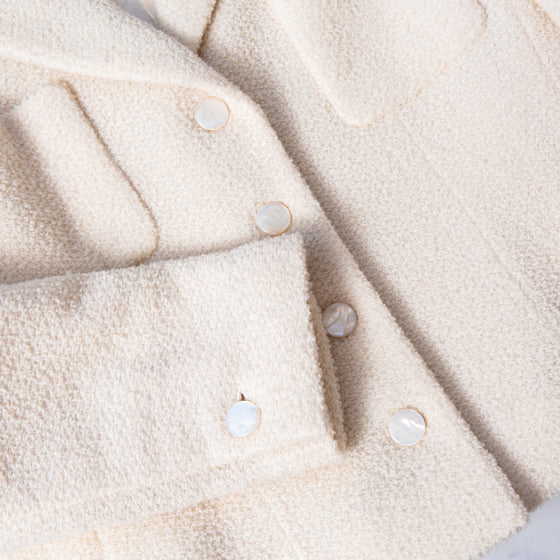 Chanel Cream Single Breasted Jacket