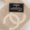 Chanel Vintage Cream Caviar Leather Small Perforated CC Bowling Bag