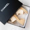 Chanel Cream Leather Mules