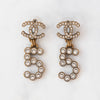 Chanel Crystal No 5  Drop Earrings