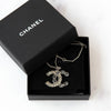 Chanel Rhinestone Crystal CC Pendant Necklace