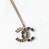 Chanel Rhinestone Crystal CC Pendant Necklace