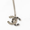 Chanel Rhinestone Crystal CC Pendant Necklace