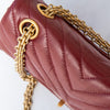 Chanel Burgundy Aged Calfskin Chevron Quilted 2.55 Reissue Mini Flap Bag