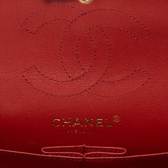 Chanel Burgundy Aged Calfskin Chevron Quilted 2.55 Reissue Mini Flap Bag