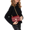 Chanel Burgundy Aged Calfskin Chevron Quilted 2.55 Reissue Mini Flap Bag