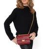 Chanel Burgundy Aged Calfskin Chevron Quilted 2.55 Reissue Mini Flap Bag