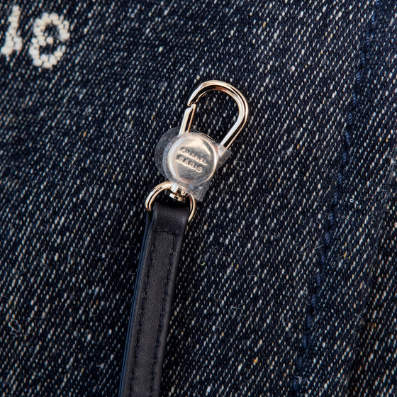 Chanel Deauville Denim And Tweed Shopping Tote Bag