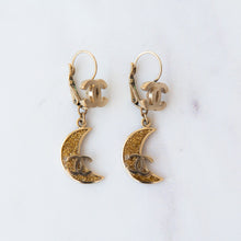  Chanel CC Moon Drop Earrings