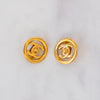 Chanel Vintage 1997 CC Turn Lock Clip On Earrings