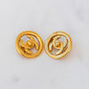 Chanel Vintage 1997 CC Turn Lock Clip On Earrings
