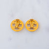 Chanel Vintage 1997 CC Turn Lock Clip On Earrings