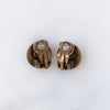 Chanel Vintage CC Cabochon Clip On Earrings