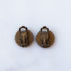 Chanel Vintage CC Cabochon Clip On Earrings