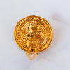 Chanel Vintage Rope Cabochon Clip On Earrings
