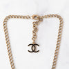 Chanel Enamel Curb Chain Rue Cambon Street Sign Short Necklace