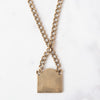 Chanel Enamel Curb Chain Rue Cambon Street Sign Short Necklace