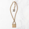Chanel Enamel Curb Chain Rue Cambon Street Sign Short Necklace