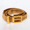 Chanel Vintage Gold Tone Mesh Buckle Belt