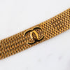 Chanel Vintage Gold Tone Mesh Buckle Belt