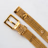 Chanel Vintage Gold Tone Mesh Buckle Belt