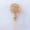 Chanel CC Logo Encrusted Pin Brooch