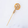 Chanel CC Logo Encrusted Pin Brooch