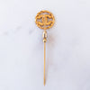Chanel CC Logo Encrusted Pin Brooch