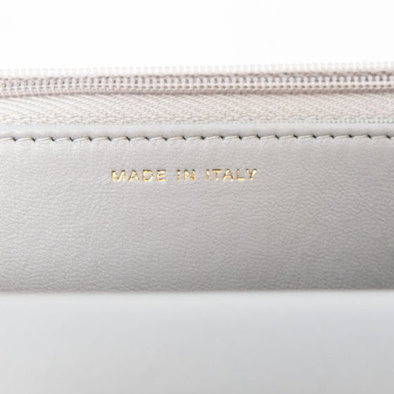 Chanel Grey  Wallet On Chain Top Handle Diamante Detail Bag