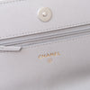 Chanel 19 Grey Leather Wallet On Chain Flap Bag