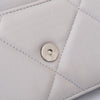 Chanel 19 Grey Leather Wallet On Chain Flap Bag