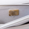 Chanel 19 Grey Leather Wallet On Chain Flap Bag