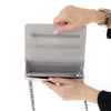 Chanel 19 Grey Leather Wallet On Chain Flap Bag