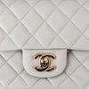 Chanel Grey Leather Mini Rectangular Classic Flap Bag