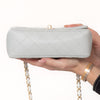 Chanel Grey Leather Mini Rectangular Classic Flap Bag