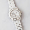 Chanel J12 White Ceramic Watch With Diamonds