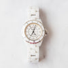 Chanel J12 White Ceramic Watch With Diamonds 38mm